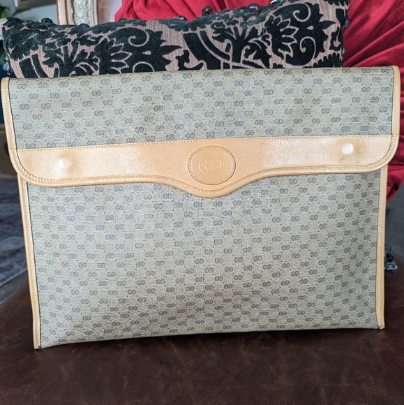 ✅GUC💯GUCCI MICRO GG VINTAGE DOCUMENT HOLDER - Picture 11 of 12
